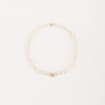 Pulsera Perla Corazón Oro 18k