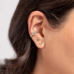 Aretes Círculo Punto Luz - Imagen 2