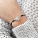 Pulsera Lia Snake negro - Corazón mapa del Perú calado * - Imagen 2