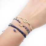 Pulsera Micaela luna invertida strass pasante (C134) - Imagen 2