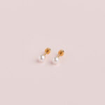 Aretes Perla con Tambor