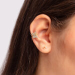 Earcuff Dorado Mariposa Strass - Imagen 2