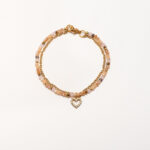 Pulsera Rafaella Corazón Calado Strass C74
