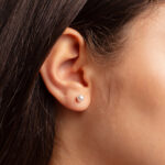 Aretes Perla con Tambor - Imagen 2