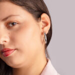 Argollas Emma Grandes Plateada - Imagen 2