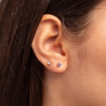 Aretes Mini Corazón de Luz - Imagen 2