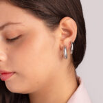 Argollas Arenada Plateada - Imagen 4