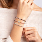 Pulsera Zoe Nature Negra- Huellita Plata - Imagen 2