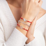 Pulsera Lia Snake rojo - Corazón mapa del Perú calado * - Imagen 3