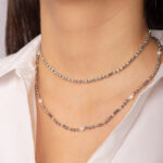 Collar Cristal Plateado - Imagen 2