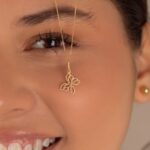 Dije Mariposa Calada Oro 18k - Imagen 2
