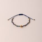 Pulsera Vera Hilo Nudo Tono Azul Tornasol - Luna