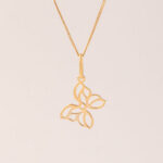 Collar Mariposa Calada Oro 18k