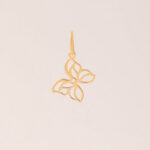 Dije Mariposa Calada Oro 18k