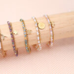 Pulsera Rafaella tonos verde y azul mariposa - Imagen 2