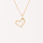 Collar Corazón Infinito Oro 18k