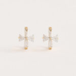 Argollas Flor Strass - AG30016